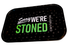 Load image into Gallery viewer, Sorry We&#39;re Stoned 11&quot;x7&quot; Rolling Tray with Magnetic Lid