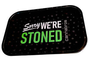 Sorry We're Stoned 11"x7" Rolling Tray with Magnetic Lid