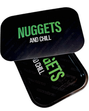 Load image into Gallery viewer, Nuggets And Chill 11&quot;x7&quot; Rolling Tray with Magnetic Lid